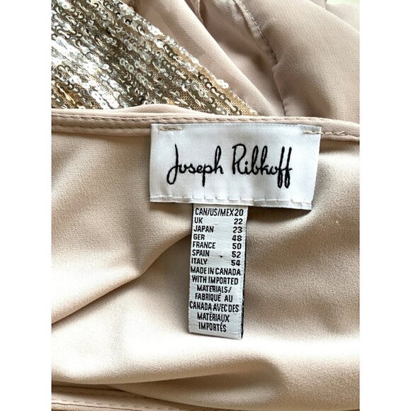 Joseph Ribkoff womens dressy tunic top beaded trim size 20 - Picture 7 of 8